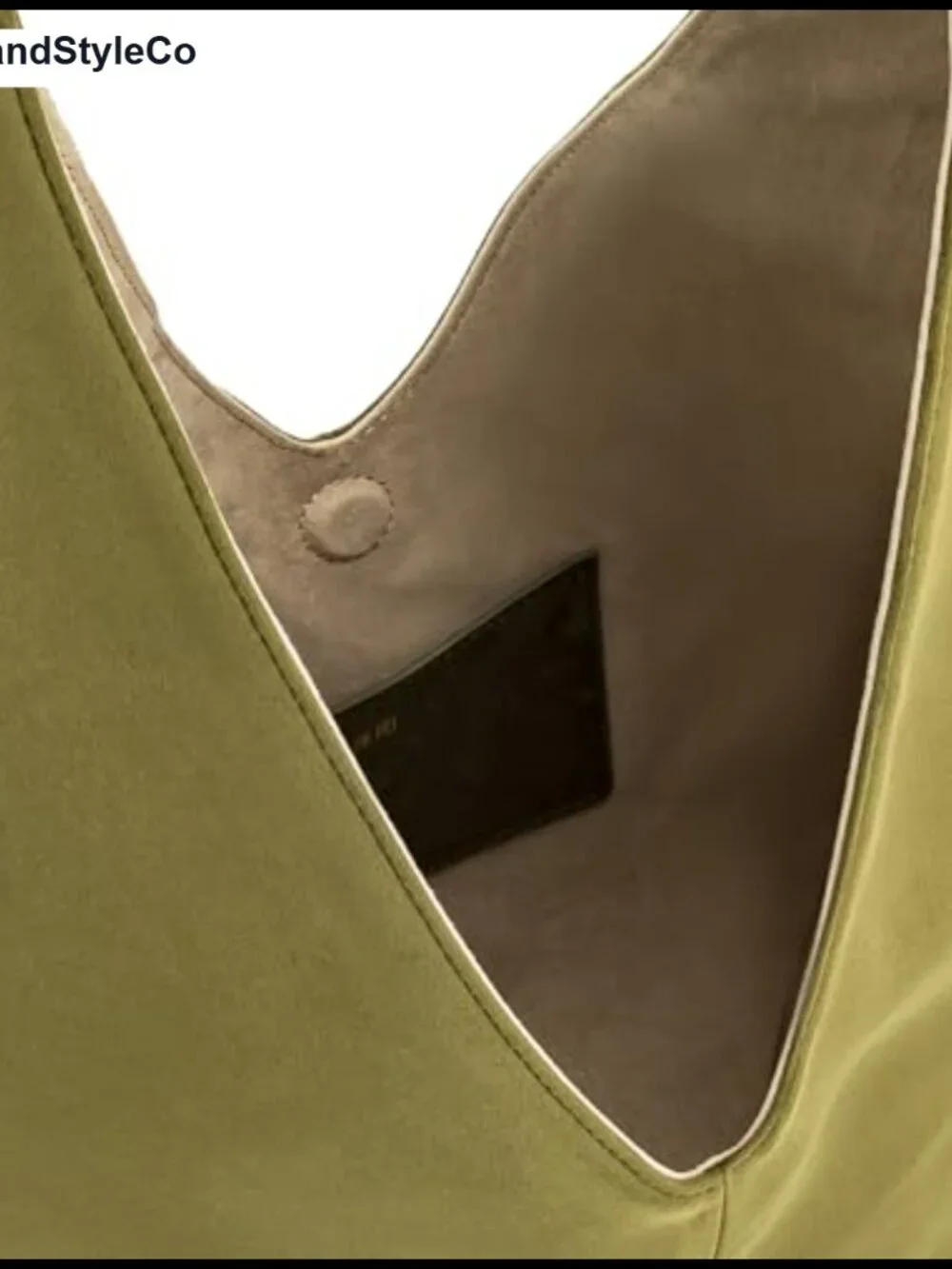 Faux Suede Hobo Shoulder Bag with Magnetic Closure Fits iPad